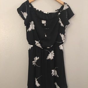 Black floral dress